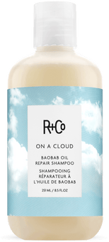 R+Co On a Cloud Baobab Oil Repair Shampoo bottle