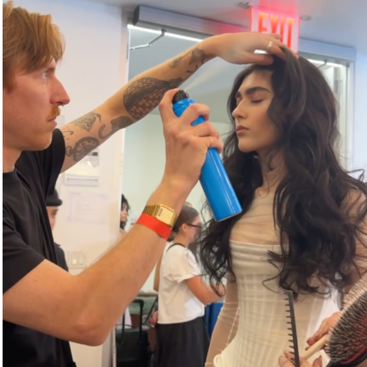 NYFW: Intergalactic ’90s Supermodel Hair by Bobby Michael Using R+Co BLEU