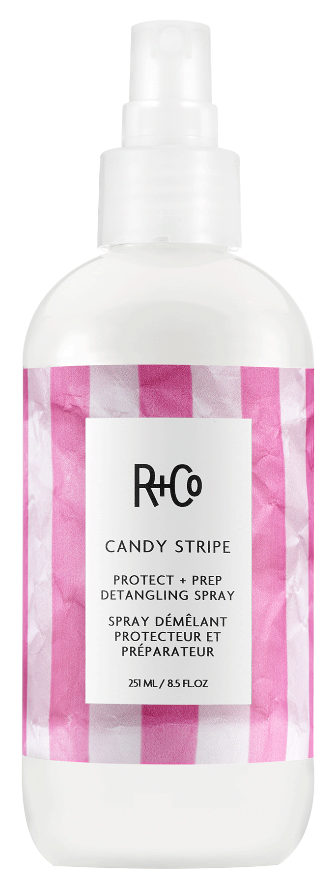 CANDY STRIPE Protect + Prep Detangling Spray – R+Co
