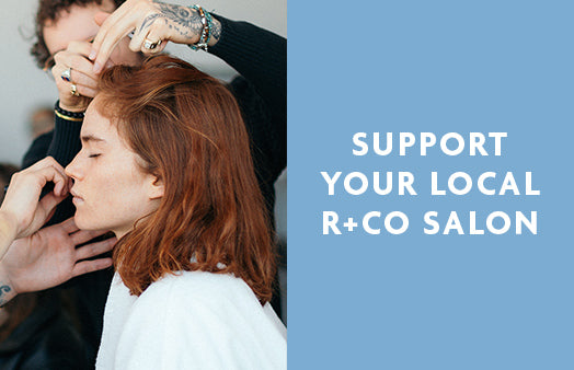 Click through to learn how your online order can support an R+Co Salon. Image