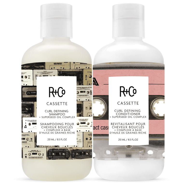 CASSETTE Curl Defining Shampoo + Conditioner Set – R+Co